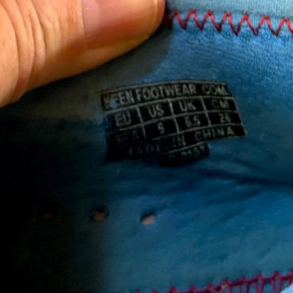 GUC Keen water shoes. Blue. Rubber soles. Size 9. Lots of wear left. - Picture 8 of 10